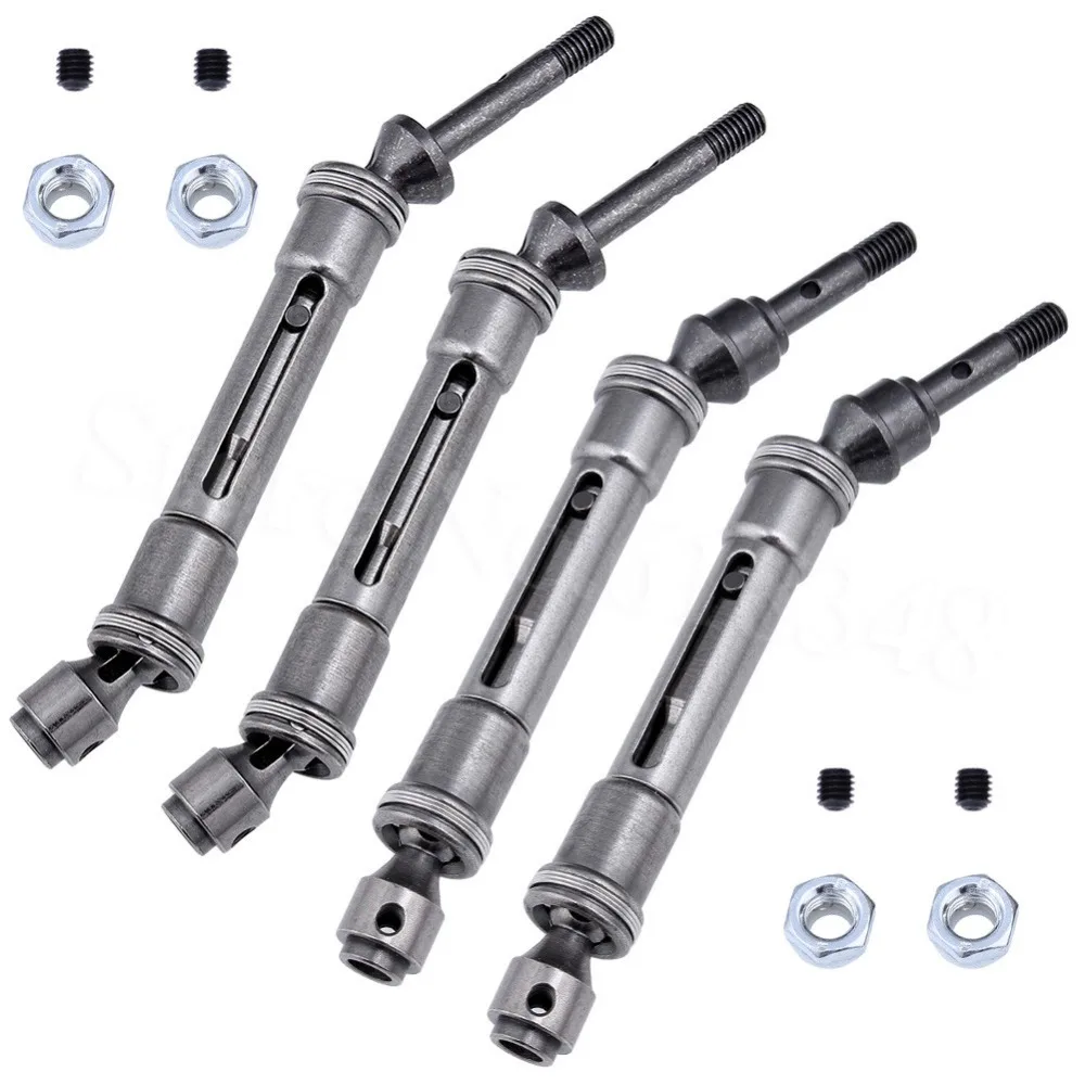 CVD Steel Front & Rear Driveshaft Assembly Heavy Duty For Traxxas 1/10 Slash 4x4 Stampede VXL Replace 6851R 6851X 6852R 6852X
CVD Steel Front & Rear Driveshaft Assembly Heavy Duty For Traxxas 1/10 Slash 4x4 Stampede VXL Replace 6851R 6851X 6852R 6852X