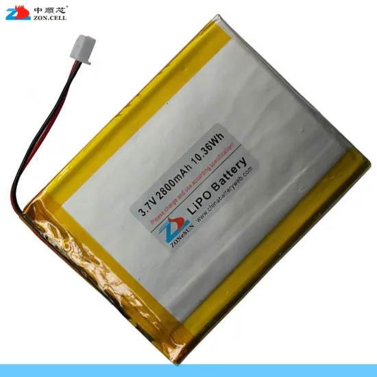 In 2800mAh 337090 3.7V lithium polymer battery 357090 tablet computer students Rechargeable Li-ion Cell
In 2800mAh 337090 3.7V lithium polymer battery 357090 tablet computer students Rechargeable Li-ion Cell