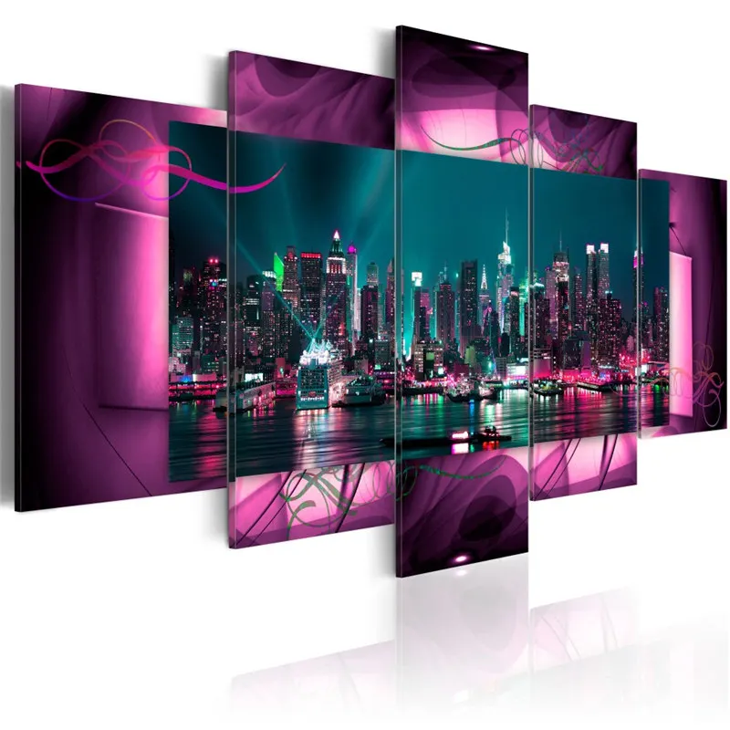 5 Pieces HD Modern Landscape Canvas Painting City Construction Scenery Wall Art Night View Pictures for Living Room Home Decor
5 Pieces HD Modern Landscape Canvas Painting City Construction Scenery Wall Art Night View Pictures for Living Room Home Decor