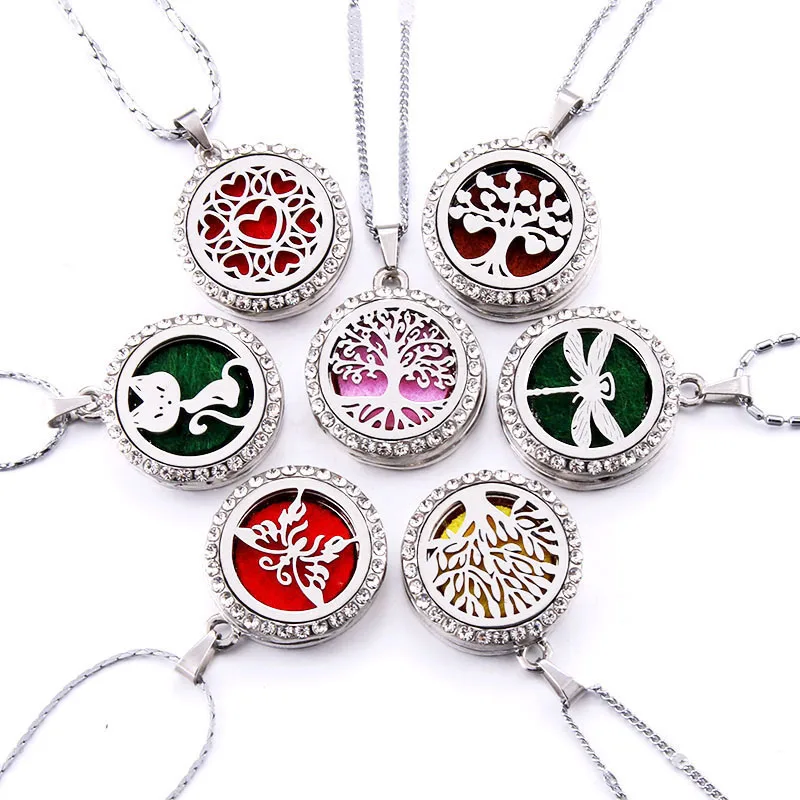 10 styles Aroma locket Necklace Magnetic Stainless Steel Aromatherapy Essential Oil Diffuser Perfume Locket Pendant Jewelry
10 styles Aroma locket Necklace Magnetic Stainless Steel Aromatherapy Essential Oil Diffuser Perfume Locket Pendant Jewelry