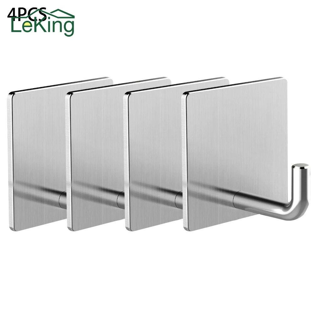 4 PCS Stainless Steel Self Adhesive Bathroom Kitchen Stick On Wall Door Towel Holder Hook Hanger Living Room Decor Tool
4 PCS Stainless Steel Self Adhesive Bathroom Kitchen Stick On Wall Door Towel Holder Hook Hanger Living Room Decor Tool