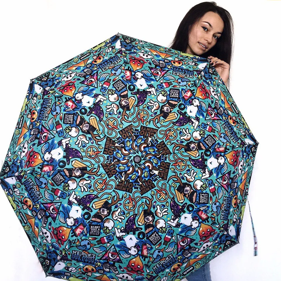 3pcs get 1pc free fiberglass windproof 5 times black coating anti-UV parasol pocket mini folding compact clumbsy print umbrella
3pcs get 1pc free fiberglass windproof 5 times black coating anti-UV parasol pocket mini folding compact clumbsy print umbrella