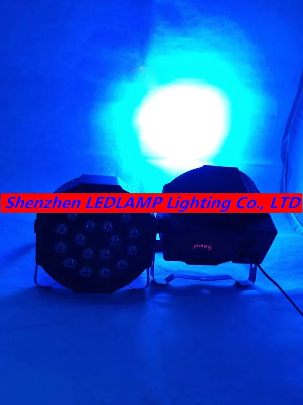 Светодиодный сцсветильник RGB-проектор 18*3 Вт с вилкой для ЕС/США | Освещение