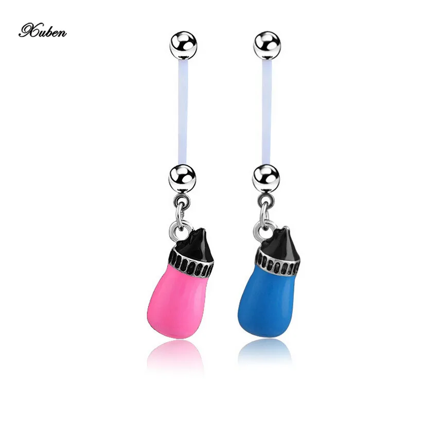 14g Stainless Steel Navel Belly Rings Flexible Button Bar Hunger Feeding Bottle Pendant Dangle Body Piercing Jewelry
14g Stainless Steel Navel Belly Rings Flexible Button Bar Hunger Feeding Bottle Pendant Dangle Body Piercing Jewelry