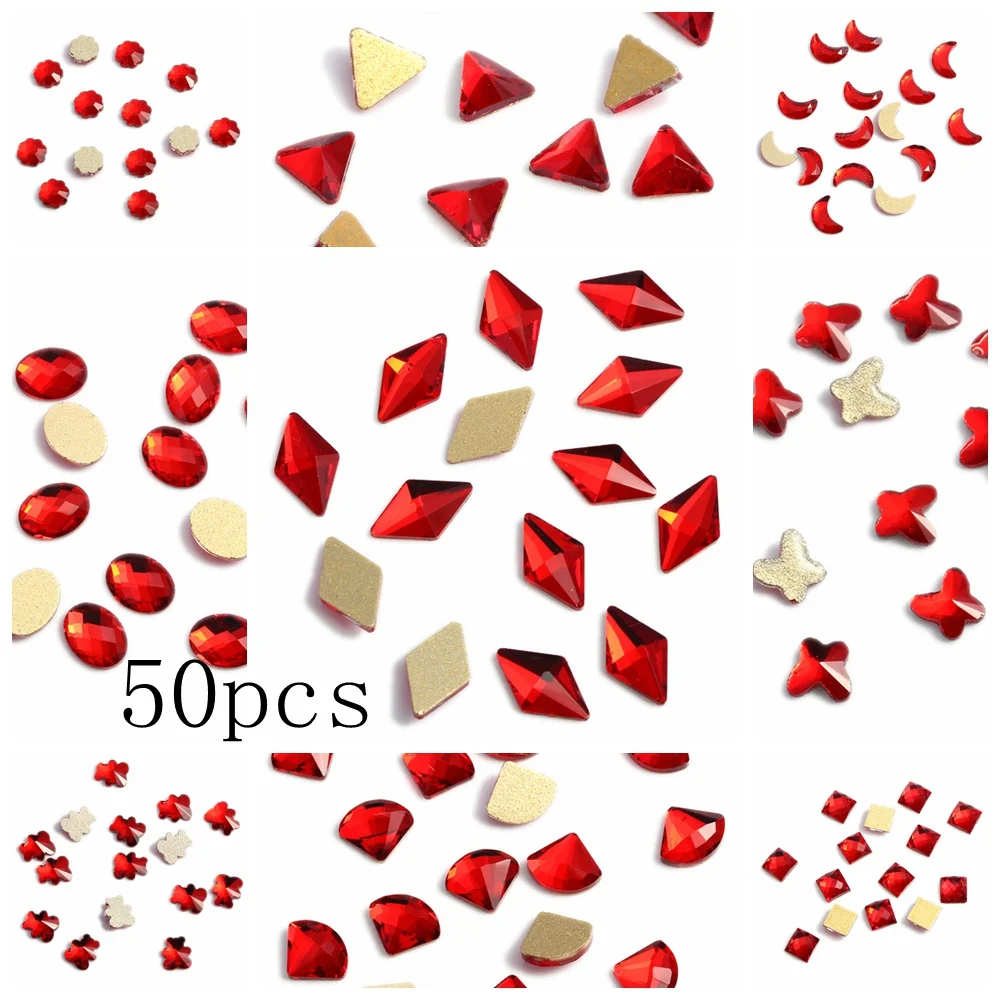 Nail Art Decorations 50pcs Glass Rhinestone Flatback Nail Stickers DIY Craft Art Charm Stones
Nail Art Decorations 50pcs Glass Rhinestone Flatback Nail Stickers DIY Craft Art Charm Stones