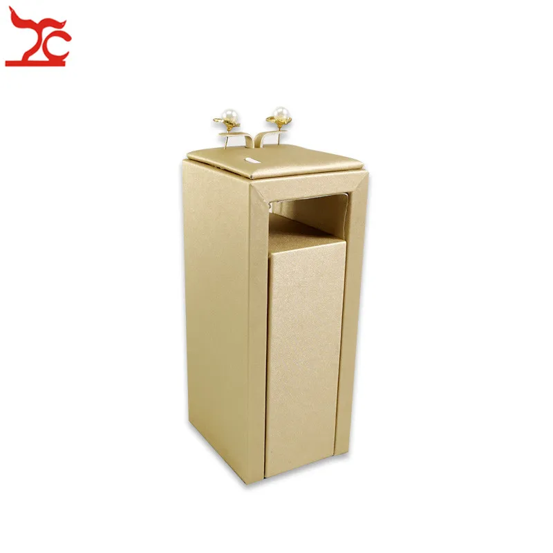 Newest Jewelry Counter Showcase Gold PU Earring Stud Jewelry Display Organizer Storage Holder Stand Rack Tower
Newest Jewelry Counter Showcase Gold PU Earring Stud Jewelry Display Organizer Storage Holder Stand Rack Tower