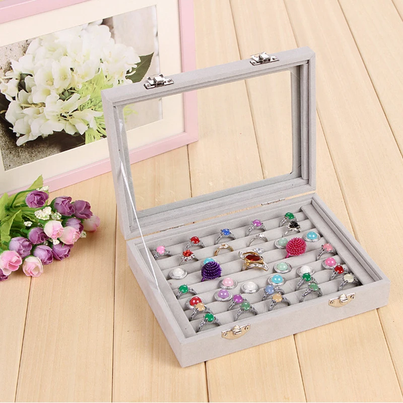 Mordoa Velvet Glass Jewelry Display Box 20*15*5cm Jewelry Tray Holder Casket Storage Organizer 2018 Earrings Ring Box
Mordoa Velvet Glass Jewelry Display Box 20*15*5cm Jewelry Tray Holder Casket Storage Organizer 2018 Earrings Ring Box