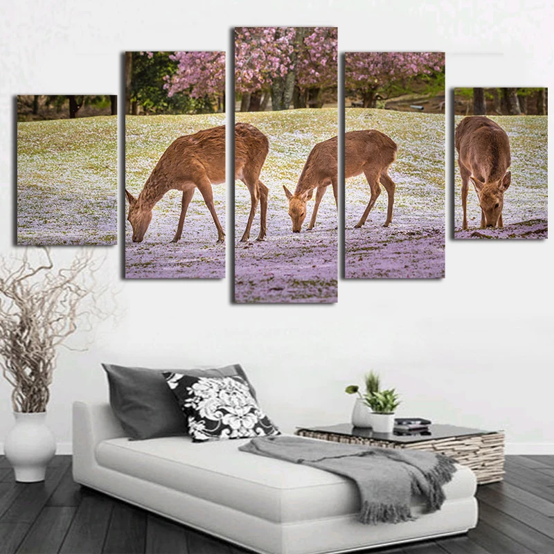 Cute Deer Canvas Painting Calligraphy 5 Pieces Modern Home Wall Decor Picture Art HD Print Painting On Canvas For Living Room
Cute Deer Canvas Painting Calligraphy 5 Pieces Modern Home Wall Decor Picture Art HD Print Painting On Canvas For Living Room