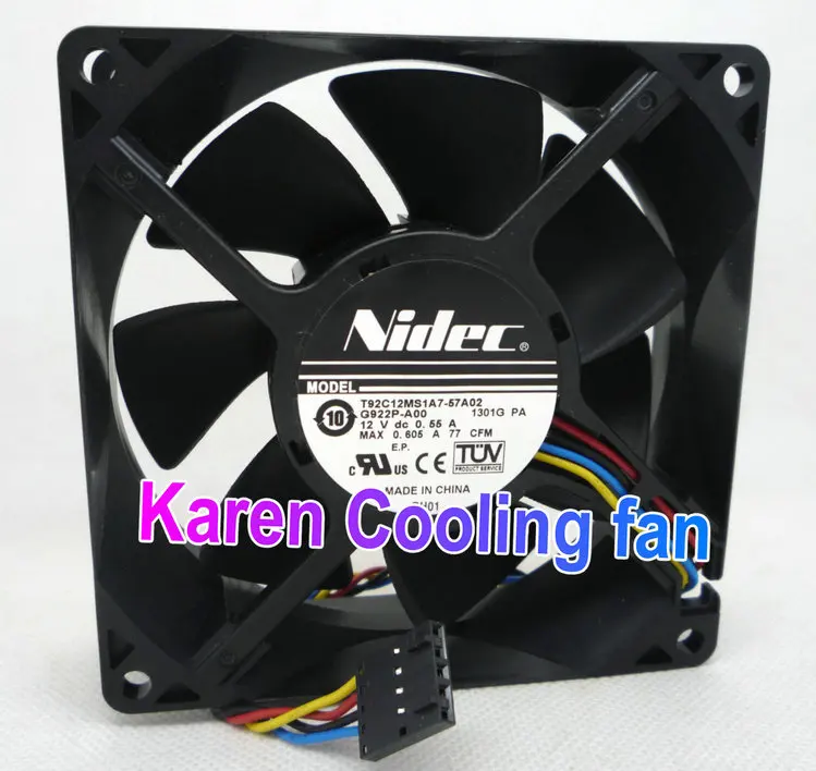 New Original Nidec 9cm T92C12MS1A7-57A02 9232 12v 0.35a t92t12ms3a7-57a03 V67MK-A00 2Y16G cooling fan
New Original Nidec 9cm T92C12MS1A7-57A02 9232 12v 0.35a t92t12ms3a7-57a03 V67MK-A00 2Y16G cooling fan