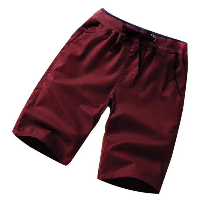 YFFUSHI 2018 Summer Mens Shorts Casual Fashion Basic Short with Pockets Loose Elastic Waist Beach | Мужская одежда