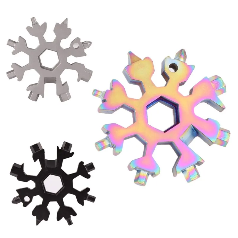 18 In 1 Multi-Tool Snow Shape Stainless Steel Flat Cross Head Screwdriver Allen Key Spanner Key Chain Tool For Backpack
18 In 1 Multi-Tool Snow Shape Stainless Steel Flat Cross Head Screwdriver Allen Key Spanner Key Chain Tool For Backpack