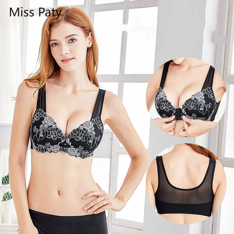 2019 Women's Intimates lace top embroidery Front buckle bra push up bras for women soutien gorge sexy bra plus size lingerie
2019 Women's Intimates lace top embroidery Front buckle bra push up bras for women soutien gorge sexy bra plus size lingerie
