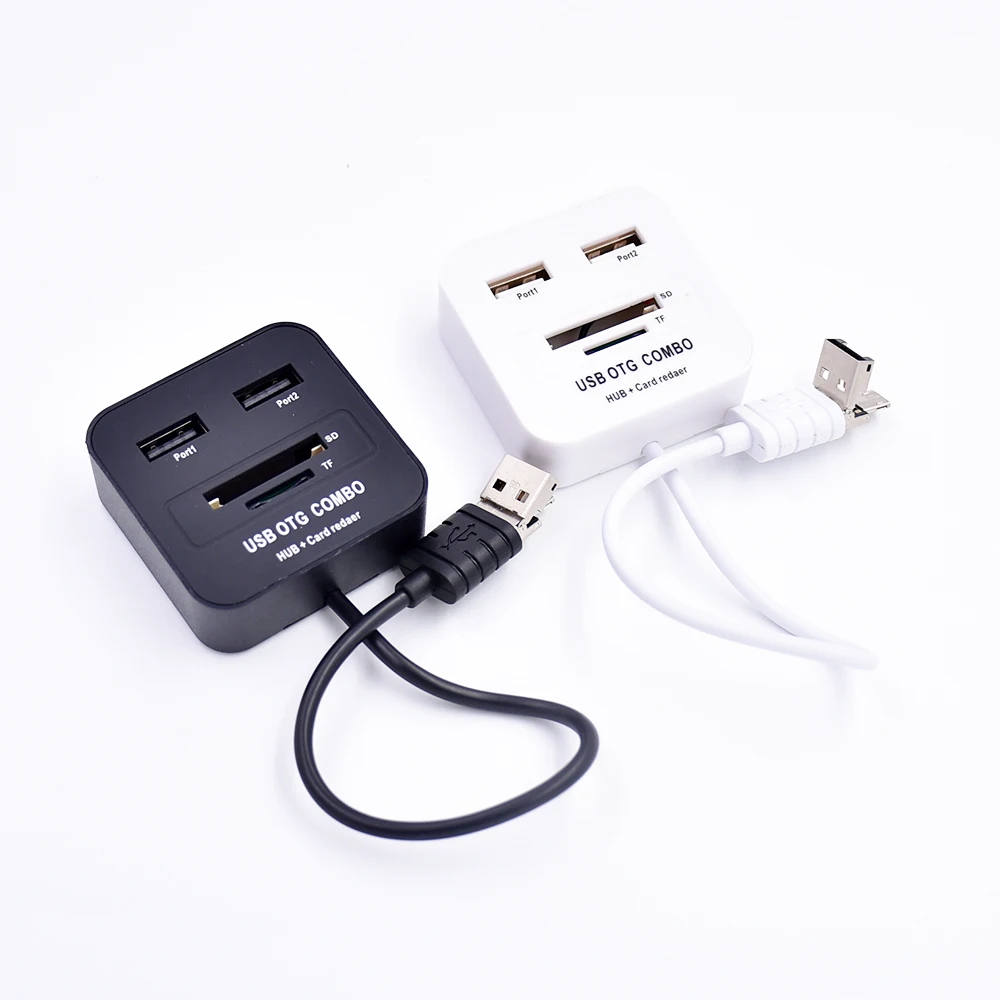 USB 2 0 концентратор Micro OTG комбинированный SD TF кардридер в 1 Multi usb хаб разветвитель