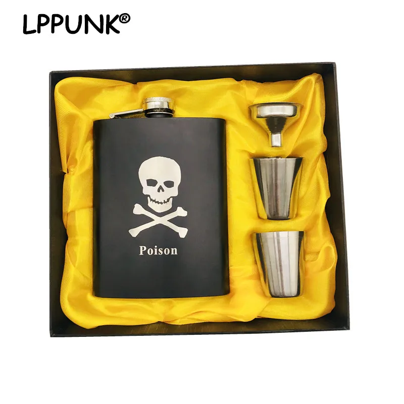 8oz 304 Stainless Steel Whisky Bottle Vodkal Cups Hip Flask Moscow Cccp Alcohol Liquor Pocket Flagon Skull Printing Gift Box Set
8oz 304 Stainless Steel Whisky Bottle Vodkal Cups Hip Flask Moscow Cccp Alcohol Liquor Pocket Flagon Skull Printing Gift Box Set