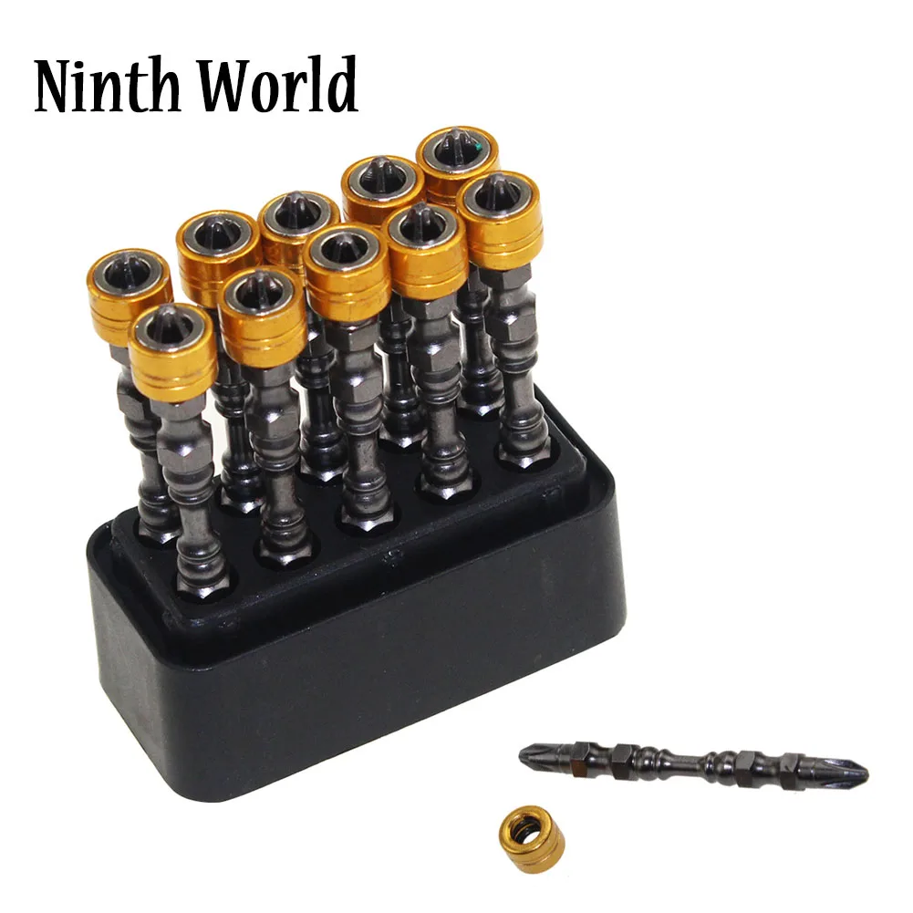 10pc 65mm Magnetic Screwdriver Bit Plasterboard Drywall Screwdriver Bits Ph2 Phillips Screw Driver Bit 1/4" Hex Shank Depth Stop
10pc 65mm Magnetic Screwdriver Bit Plasterboard Drywall Screwdriver Bits Ph2 Phillips Screw Driver Bit 1/4" Hex Shank Depth Stop