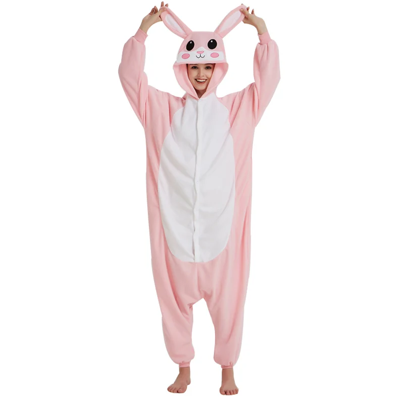 Розовый кролик Kigurumi для мужчин женщин животного Пижама-комбинезон в виде костюма унисекс Банни, пижамы для взрослых, косплей костюм комбине...
Розовый кролик Kigurumi для мужчин женщин животного Пижама-комбинезон в виде костюма унисекс Банни, пижамы для взрослых, косплей костюм комбине...