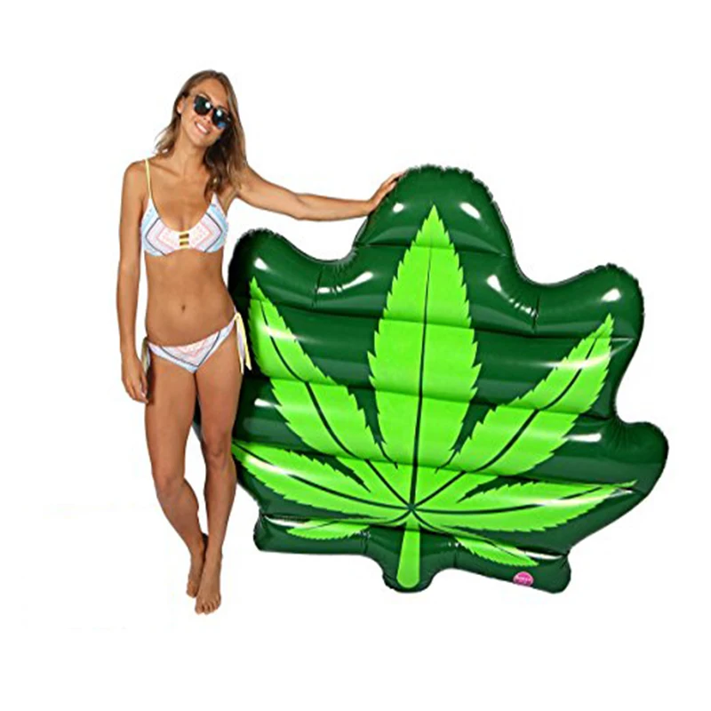 180*150cm Giant Inflatable Weed Leaf Pool Floats For Adults Green Pot Leaf Swimming Ring Tube Lounge Foliage Mattress Water Toys
180*150cm Giant Inflatable Weed Leaf Pool Floats For Adults Green Pot Leaf Swimming Ring Tube Lounge Foliage Mattress Water Toys