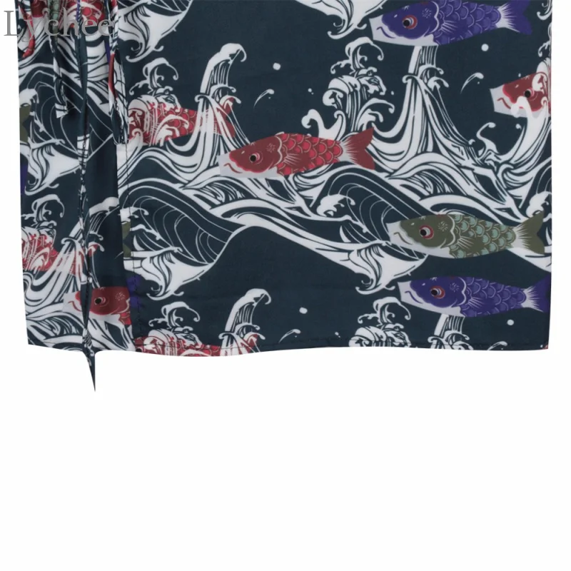 Lychee Japanese Style Fish Print Kimono Summer Women Cardigan Causal Half Sleeve Shirt Loose Outerwear For Women
Lychee Japanese Style Fish Print Kimono Summer Women Cardigan Causal Half Sleeve Shirt Loose Outerwear For Women