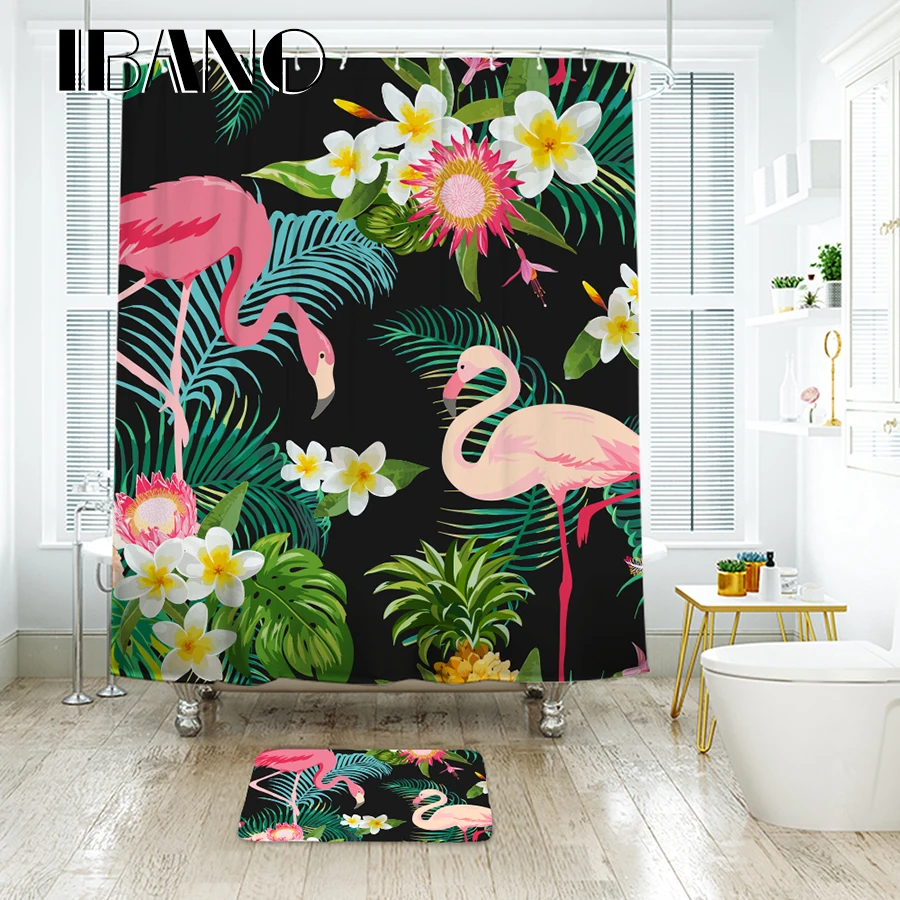 IBANO Wedding Flamingo Pattern Shower Curtain Waterproof Polyester Fabric Curtain for The Bathroom Accessories Home Decor
IBANO Wedding Flamingo Pattern Shower Curtain Waterproof Polyester Fabric Curtain for The Bathroom Accessories Home Decor