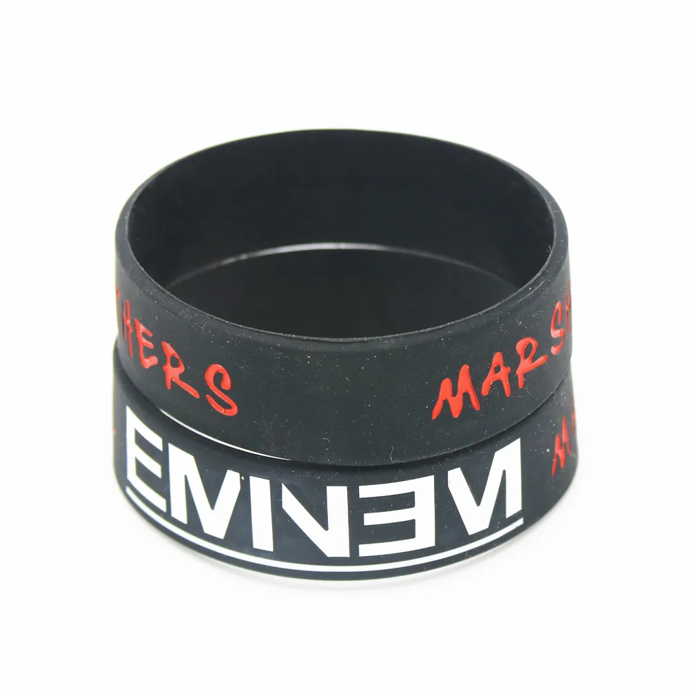 LUKENI горячая распродажа браслет с надписью Eminem Marshall Mathers LP силиконовый напульсник