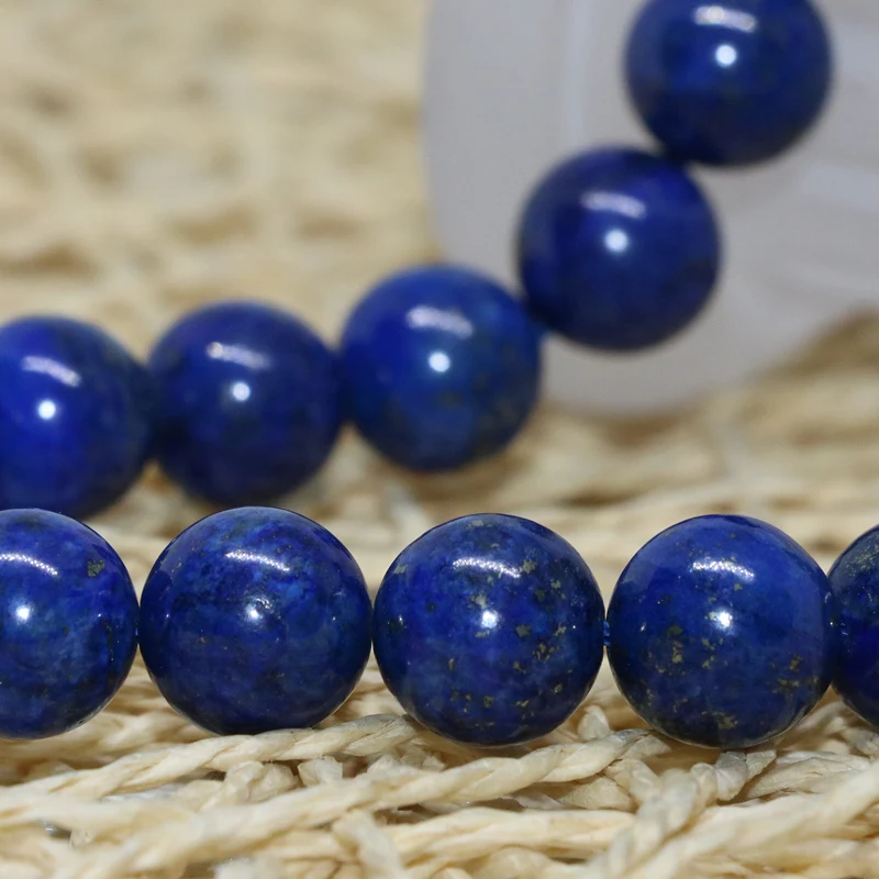 

Natural lapis lazuli stone 2mm 4mm 6mm 8mm 10mm 12mm 14mm round beads high quality hot sale diy jewelry loose beads 15inch B597