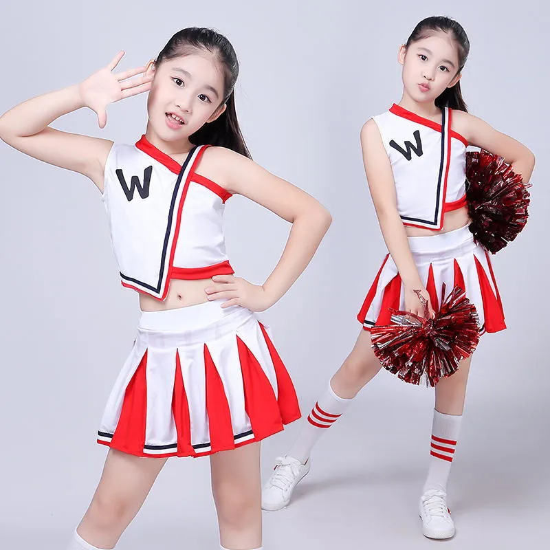 Children Competition Cheerleaders Suit Boys Girls School Cheer Team Uniforms Kids Student Stage Show Calisthenics Suit
Children Competition Cheerleaders Suit Boys Girls School Cheer Team Uniforms Kids Student Stage Show Calisthenics Suit