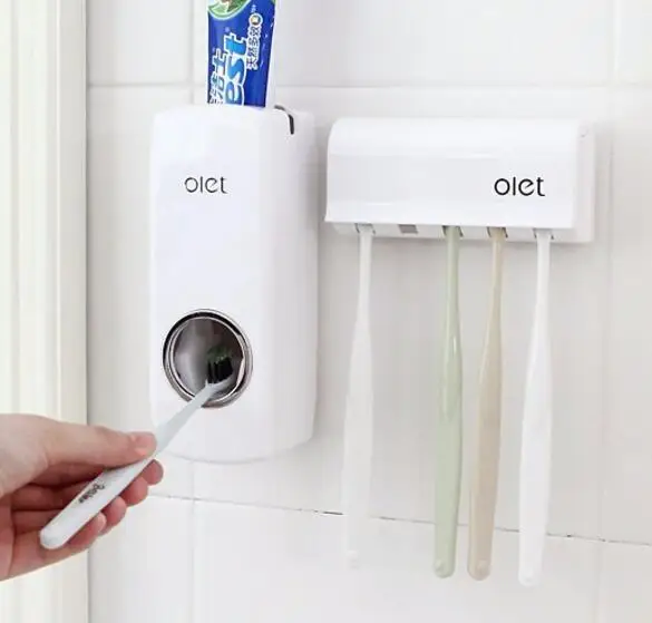 Free Shipping wholesale and retail Bathroom accessories Sets Automatic Toothpaste Dispenser Family Toothbrush Holder set
Free Shipping wholesale and retail Bathroom accessories Sets Automatic Toothpaste Dispenser Family Toothbrush Holder set