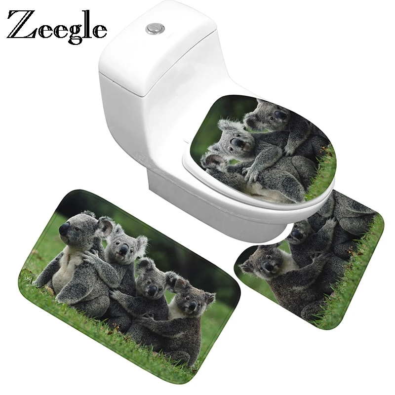 Zeegle Bath Mat Animals Printed Bathroom Carpet 3pcs Bathroom Mat Non-slip Bath Carpet Bathroom Floor Rugs Absorbent Toilet Mat
Zeegle Bath Mat Animals Printed Bathroom Carpet 3pcs Bathroom Mat Non-slip Bath Carpet Bathroom Floor Rugs Absorbent Toilet Mat