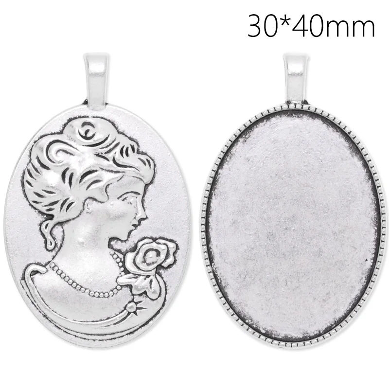 20pcs Noblewoman Metal Blank Bezel Pendant Setting Jewelry Components fit 30*40 mm Cabochons-C3806
20pcs Noblewoman Metal Blank Bezel Pendant Setting Jewelry Components fit 30*40 mm Cabochons-C3806