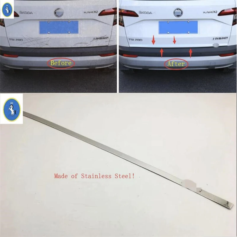 Yimaautotrims Stainless Steel Auto Accessory Rear Tail Trunk Door Lid Protector Cover Trim Fit For Skoda Karoq 2018 2019 2020
Yimaautotrims Stainless Steel Auto Accessory Rear Tail Trunk Door Lid Protector Cover Trim Fit For Skoda Karoq 2018 2019 2020