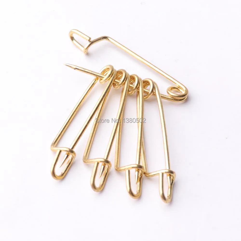 100pcs/lot 35mm gold color copper material Safety Pins Brooch Pins DIY handmade Accessories
100pcs/lot 35mm gold color copper material Safety Pins Brooch Pins DIY handmade Accessories