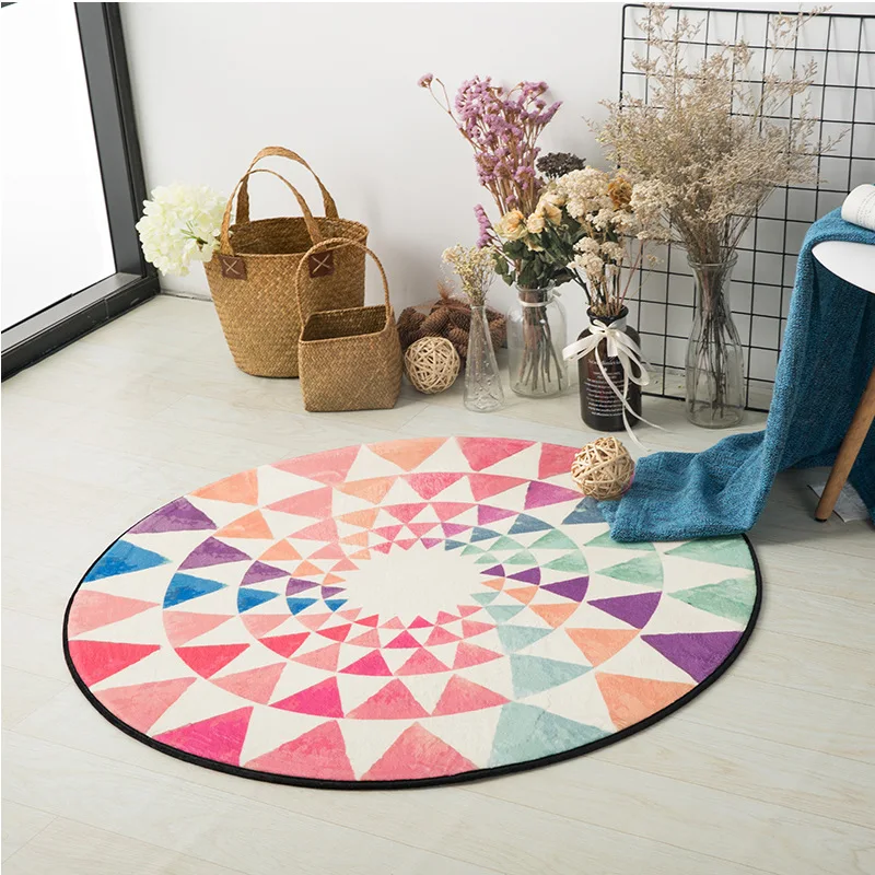 Colorful Bohemian Mandala Round Carpet Computer Chair Floor Mat Home Decor Kids Room Children Play Tent Area Rug Soft Tapete
Colorful Bohemian Mandala Round Carpet Computer Chair Floor Mat Home Decor Kids Room Children Play Tent Area Rug Soft Tapete