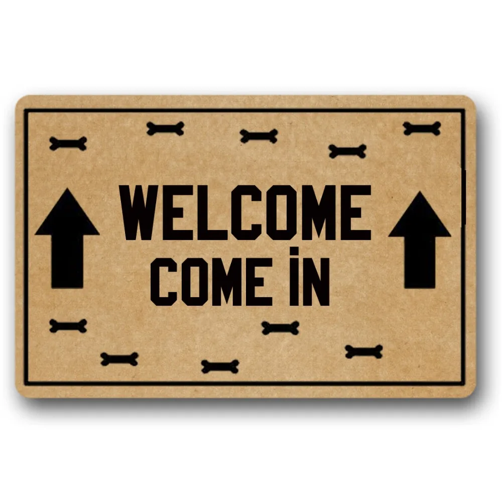 

Welcome Come in Decorative Doormat Indoor/Outdoor Doormat 23.6" x 15.7" No