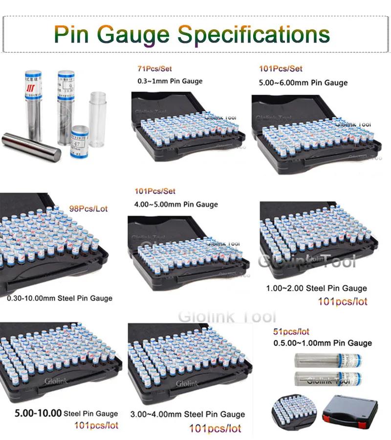 4.00~5.00mm 101Pcs/box Steel Pin Gauge Pin Measure Gauge Pin Measuring Tool Feeler Gauge
4.00~5.00mm 101Pcs/box Steel Pin Gauge Pin Measure Gauge Pin Measuring Tool Feeler Gauge