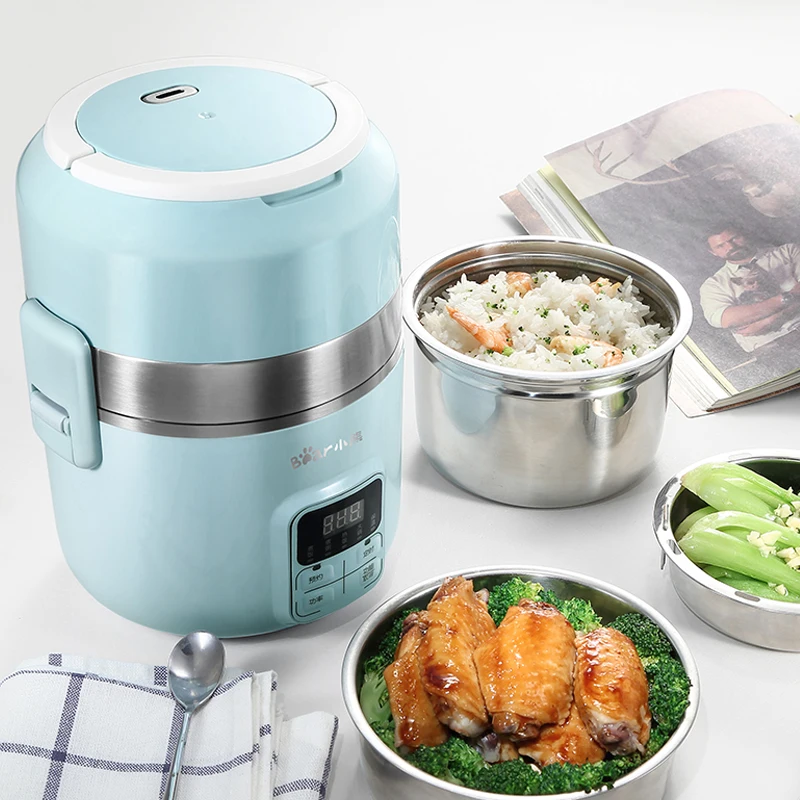220V Multifunctional 3 Layers 2L Electric Rice Cooker Portable Stainless Steel Intelligent Electric Heating Lunch Box
220V Multifunctional 3 Layers 2L Electric Rice Cooker Portable Stainless Steel Intelligent Electric Heating Lunch Box