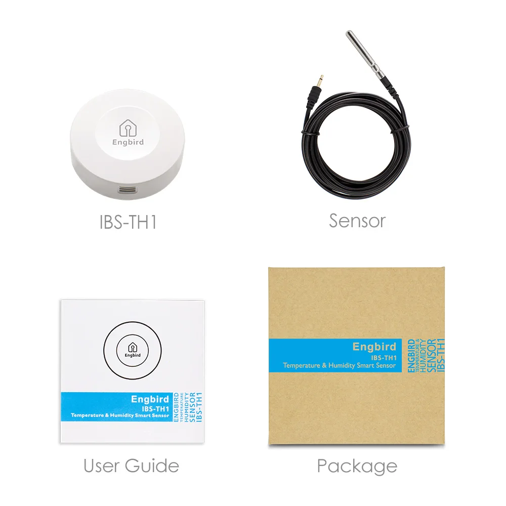 Digital Thermometer IBS-TH1 Hygrometer Temperature Humidity Sensor Data Logger with External Probe for Home Weather Station Room
Digital Thermometer IBS-TH1 Hygrometer Temperature Humidity Sensor Data Logger with External Probe for Home Weather Station Room