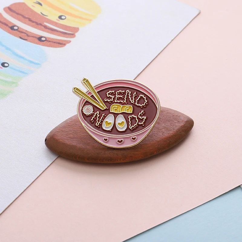QIHE JEWELRY Noodle Pin Noodle Bowl Enamel Pin Ramen Noodles Lapel Pins Japanese Soup Brooches Japanese Culture Jewelry
QIHE JEWELRY Noodle Pin Noodle Bowl Enamel Pin Ramen Noodles Lapel Pins Japanese Soup Brooches Japanese Culture Jewelry