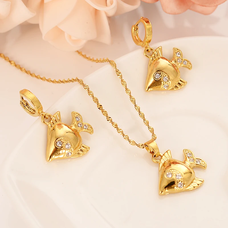 african PNG lovely gold pendant Necklace Earring Set Women Party Gift fish charms women girls Fine Jewelry gift
african PNG lovely gold pendant Necklace Earring Set Women Party Gift fish charms women girls Fine Jewelry gift