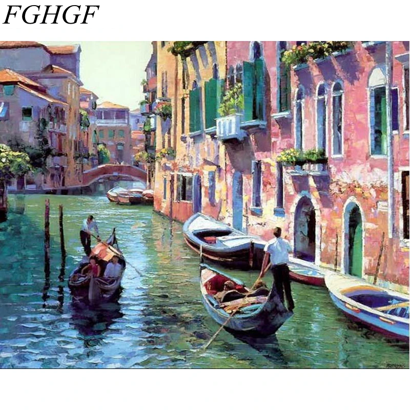 FGHGF Безрамная картина для рисования на дереве|diy painting|painting diylandscape painting |