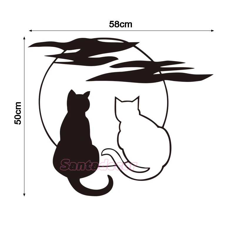 Stickers Pattern A couple Cats Life and Moon Stars Vinyl Wall Decal Mural Wall Art Wall Decor Living Room Wall Poster Home Decor
Stickers Pattern A couple Cats Life and Moon Stars Vinyl Wall Decal Mural Wall Art Wall Decor Living Room Wall Poster Home Decor