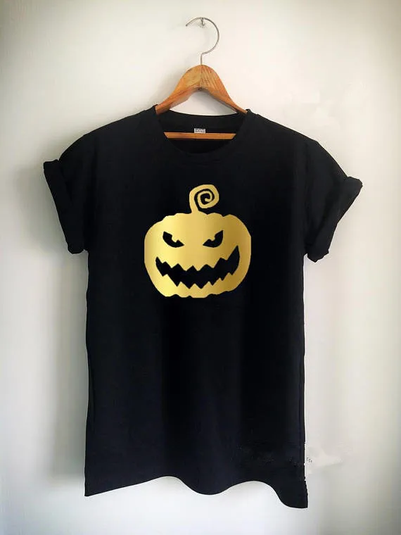 Halloween PumpkinT Shirt Pumpkin T Shirt Halloween Merch Women Girls Men Tumblr tops Unisex funny t shirt