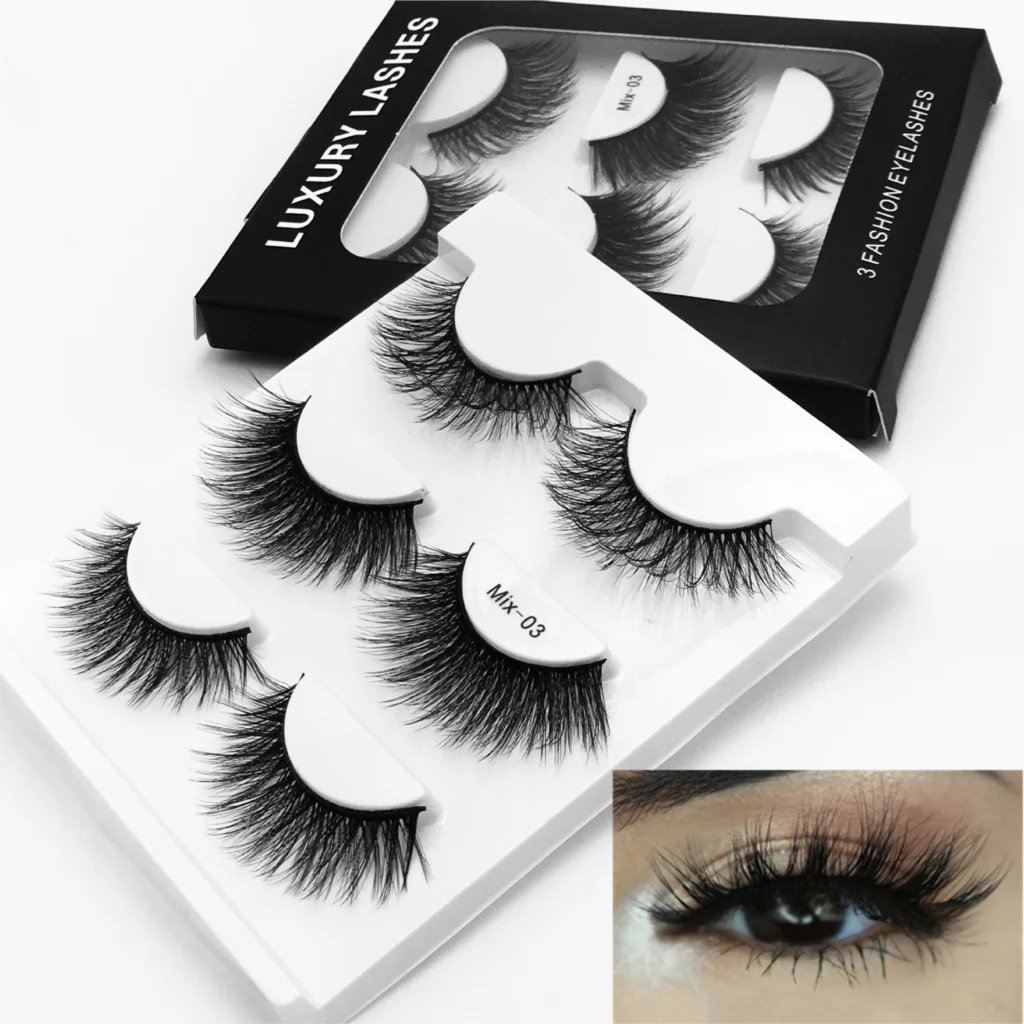 3 Pairs 3D Mix False Eyelashes Curl Fashion Eyelashes Thick Long Black Lashes Professional Eyelash Extension Tool
3 Pairs 3D Mix False Eyelashes Curl Fashion Eyelashes Thick Long Black Lashes Professional Eyelash Extension Tool