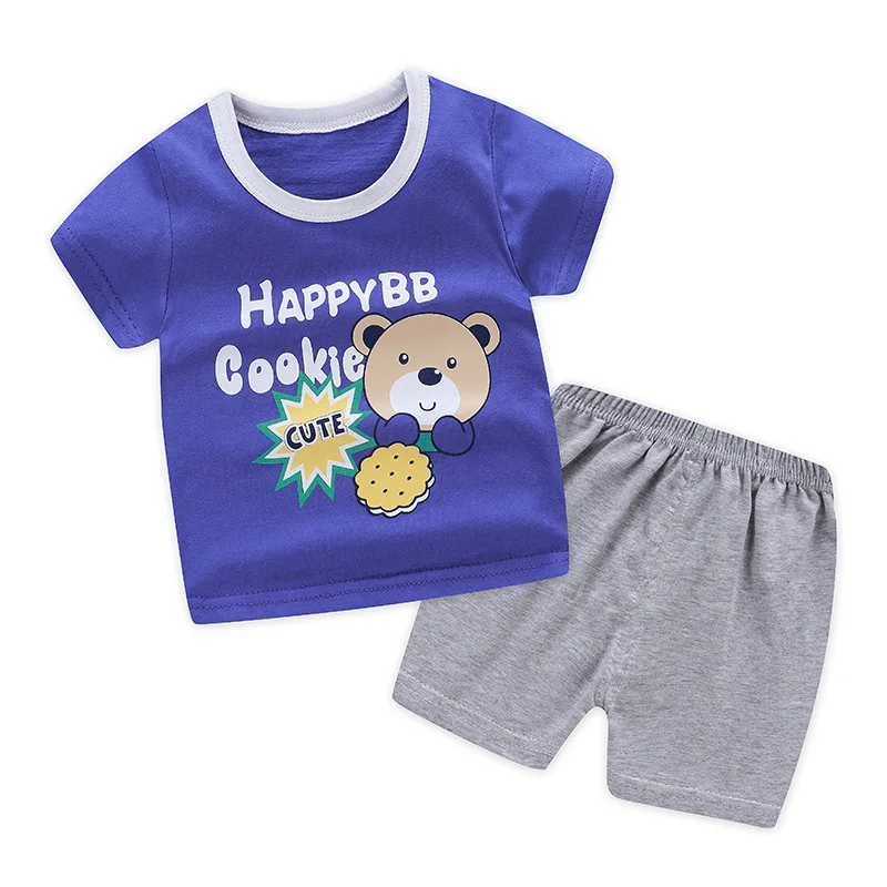 2019 summer new short-sleeved shorts suit Children's sweat-absorbent breathable vest shorts two-piece Children's Summer Cool Set
2019 summer new short-sleeved shorts suit Children's sweat-absorbent breathable vest shorts two-piece Children's Summer Cool Set