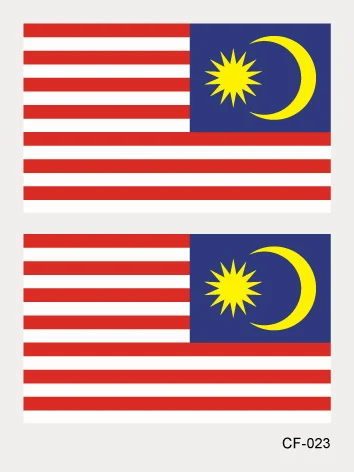 2018 Азия флеш тату флаги стикер Корея Индия Индонезия Саудовская Аравия Таиланд