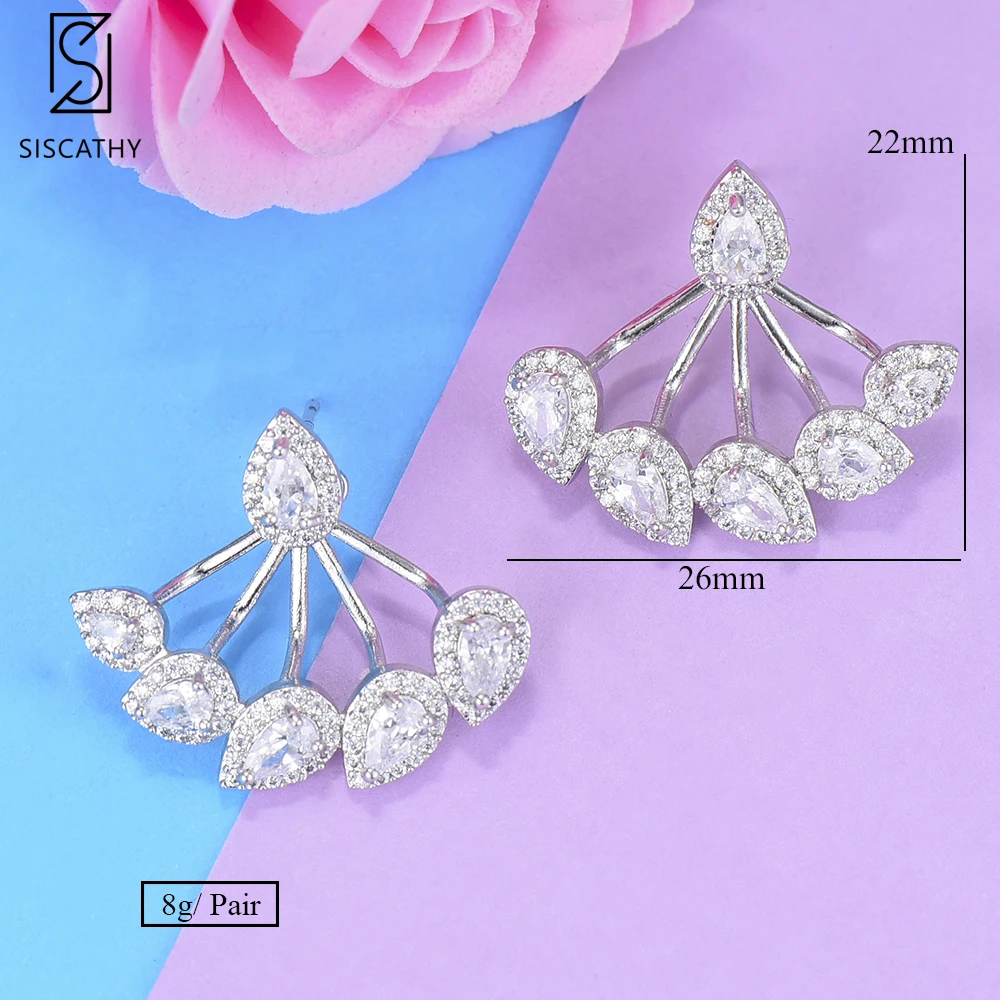 SISCATHY Charms Women Girls Earrings Goegeous Cubic Zirconia Statement Stud Earrings Luxury Jewelry Party Wedding Accessories
SISCATHY Charms Women Girls Earrings Goegeous Cubic Zirconia Statement Stud Earrings Luxury Jewelry Party Wedding Accessories