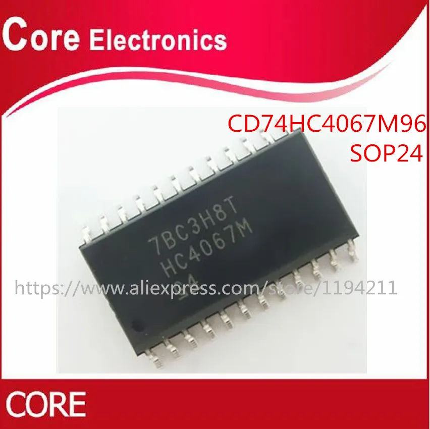 20 шт./лот CD74HC4067M96 CD74HC4067 74HC4067 лапками углублением SOP 24 IC новый|Интегральные схемы| |