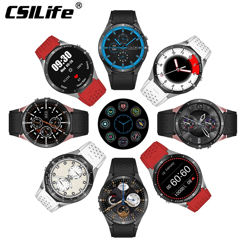 CSILife KW88 Pro 3g Smartwatch телефон Android 7 0 четырехъядерный 1. Гц 1 ГБ 16 Bluetooth 4 Смарт часы gps