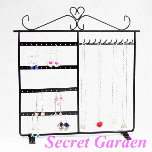 Wholesale High Quality Black Metal Necklace Earring Set Display Stand Holder Big Size
Wholesale High Quality Black Metal Necklace Earring Set Display Stand Holder Big Size