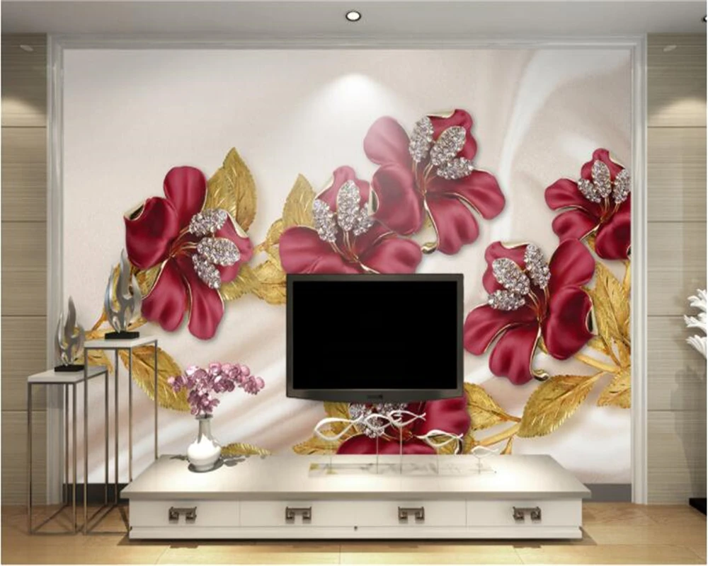 Beibehang Custom wallpaper 3D luxury diamond flower jewelry TV background wall papel de parede 3d wallpaper mural papier peint
Beibehang Custom wallpaper 3D luxury diamond flower jewelry TV background wall papel de parede 3d wallpaper mural papier peint