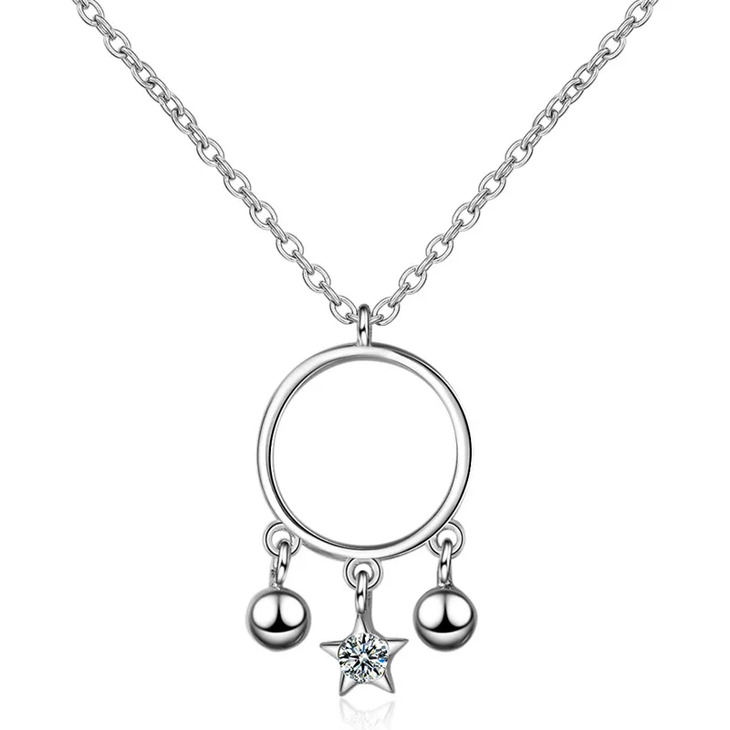 Cute Bell Crystal Star Girl Choker Necklace Jewelry Charm Silver Plated Necklace For Women Party Accessories Lady Gift
Cute Bell Crystal Star Girl Choker Necklace Jewelry Charm Silver Plated Necklace For Women Party Accessories Lady Gift